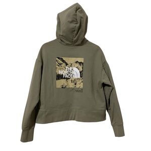 The North Face Sage Green Pullover Boxie Hoodie